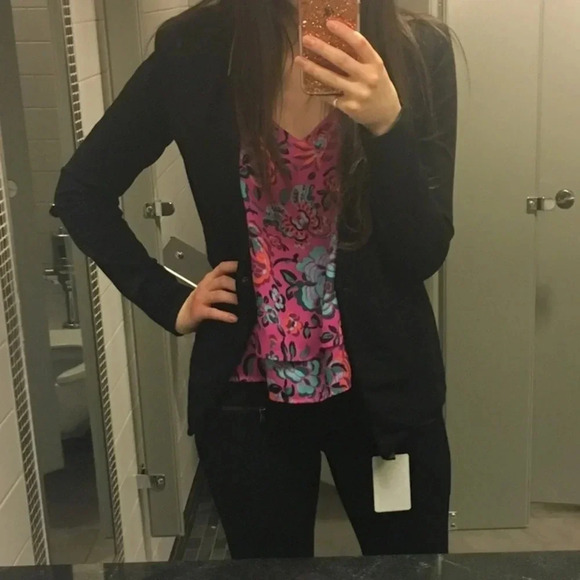 Tristan flowy floral satin shirt in amazing hot pink! - Picture 6 of 6